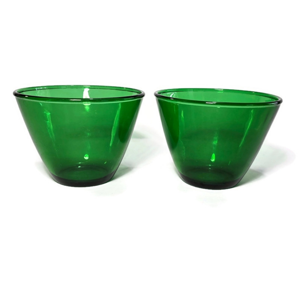 Two- 5" Splash Proof Mixing Bowl Forest Green by Anchor Hocking